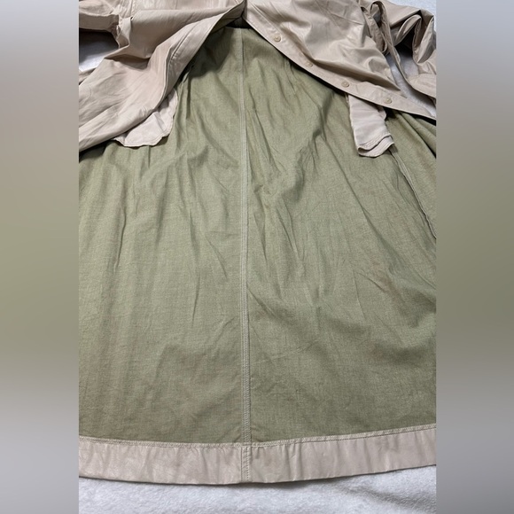 Prologue Cream Faux Leather Puff Poet Sleeve Button Duster Jacket /Dress - Picture 11 of 16